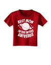 Best Mom in the Entire Universe Toddler T-Shirt Dark by TooLoud-Toddler T-Shirt-TooLoud-Red-2T-Davson Sales