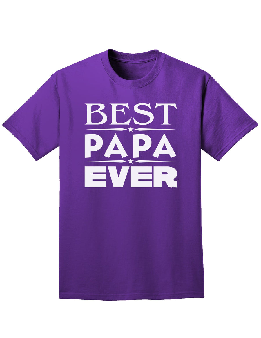 Best Papa Ever Adult Dark T-Shirt-Mens T-Shirt-TooLoud-Black-Small-Davson Sales