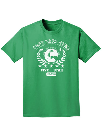 Best Papa Ever Collegiate Adult Dark T-Shirt-Mens T-Shirt-TooLoud-Kelly-Green-Small-Davson Sales