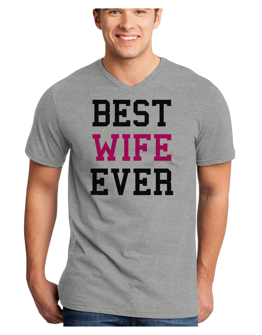 Best Wife Ever Adult V-Neck T-shirt-Mens V-Neck T-Shirt-TooLoud-White-Small-Davson Sales