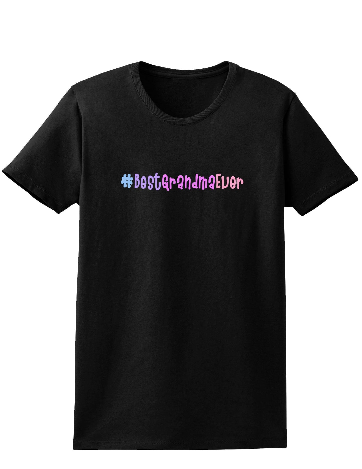 #BestGrandmaEver Womens Dark T-Shirt-TooLoud-Black-X-Small-Davson Sales