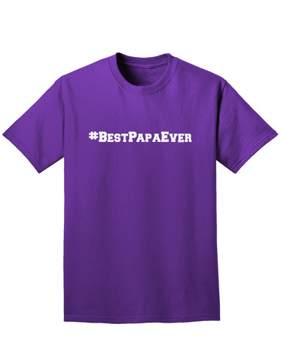 #BestPapaEver Adult Dark T-Shirt-Mens T-Shirt-TooLoud-Purple-Small-Davson Sales