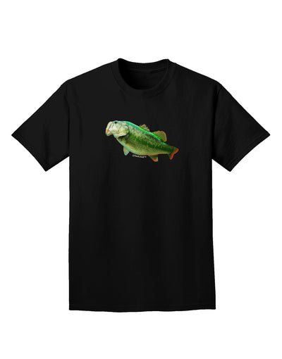Big Bass Fish Adult Dark T-Shirt-Mens T-Shirt-TooLoud-Black-Small-Davson Sales