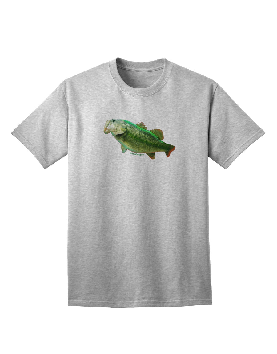 Big Bass Fish Adult T-Shirt-Mens T-Shirt-TooLoud-White-Small-Davson Sales