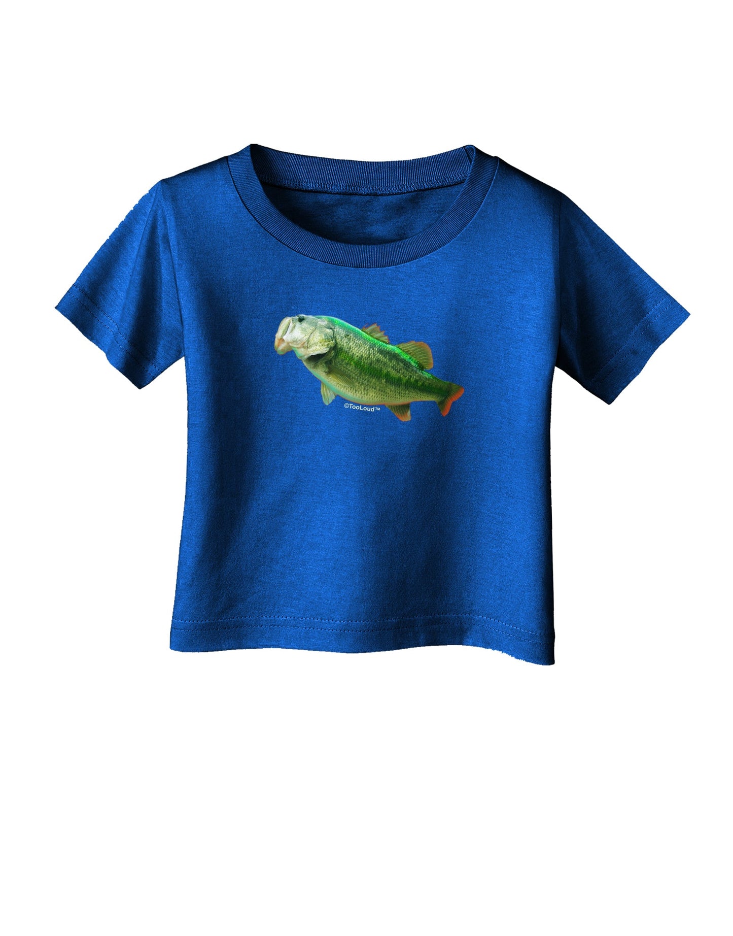 Big Bass Fish Infant T-Shirt Dark-Infant T-Shirt-TooLoud-Royal-Blue-06-Months-Davson Sales