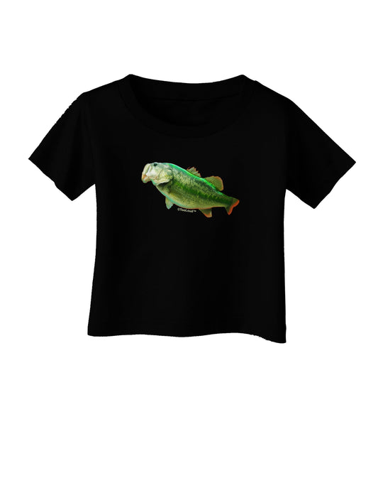 Big Bass Fish Infant T-Shirt Dark-Infant T-Shirt-TooLoud-Black-06-Months-Davson Sales