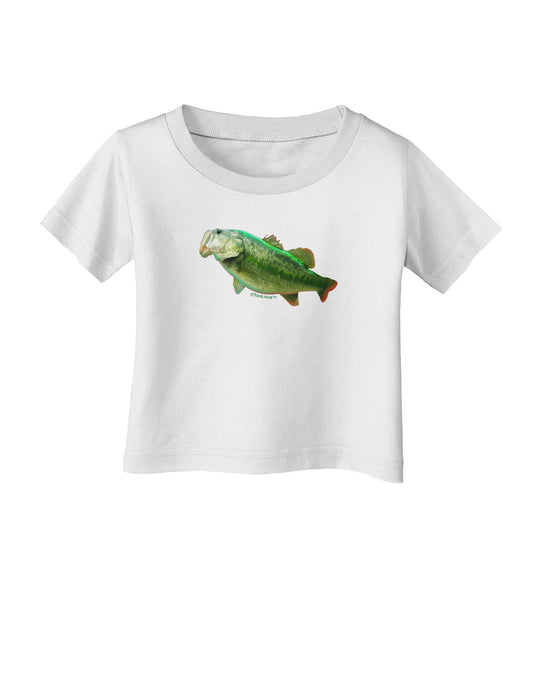 Big Bass Fish Infant T-Shirt-Infant T-Shirt-TooLoud-White-06-Months-Davson Sales