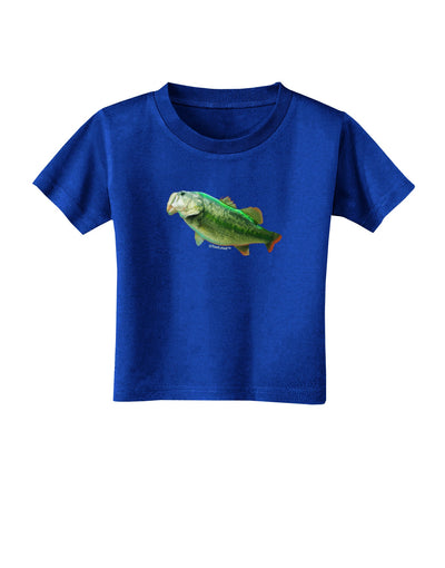 Big Bass Fish Toddler T-Shirt Dark-Toddler T-Shirt-TooLoud-Royal-Blue-2T-Davson Sales