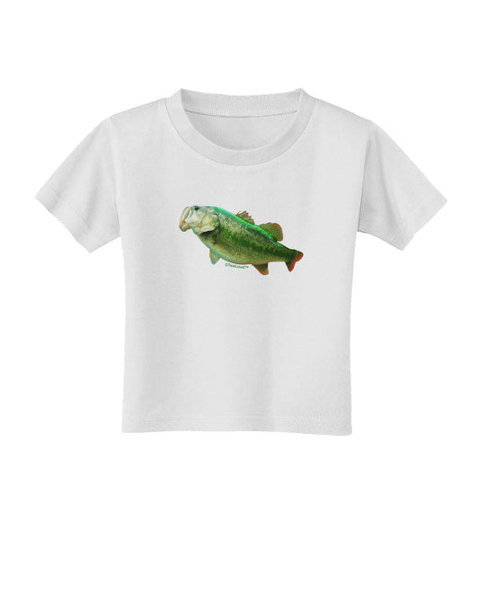 Big Bass Fish Toddler T-Shirt-Toddler T-Shirt-TooLoud-White-2T-Davson Sales