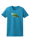 Big Bass Fish Womens Dark T-Shirt-TooLoud-Turquoise-X-Small-Davson Sales