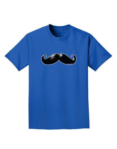 Big Black Mustache Adult Dark T-Shirt-Mens T-Shirt-TooLoud-Royal-Blue-Small-Davson Sales