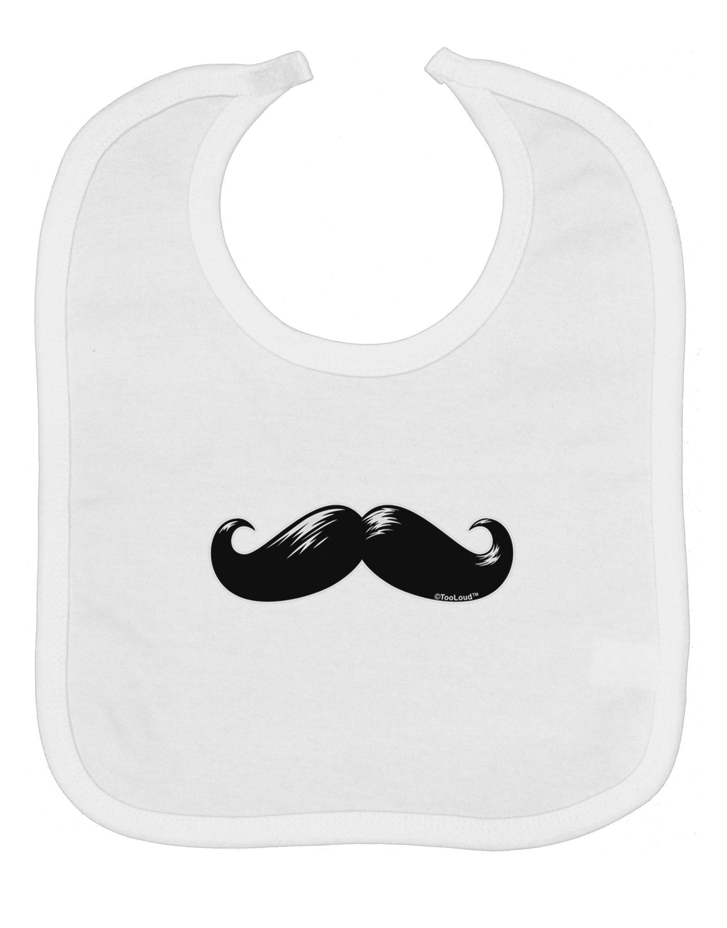 Big Black Mustache Baby Bib
