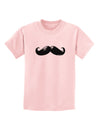 Big Black Mustache Childrens T-Shirt-Childrens T-Shirt-TooLoud-PalePink-X-Small-Davson Sales