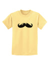 Big Black Mustache Childrens T-Shirt-Childrens T-Shirt-TooLoud-Daffodil-Yellow-X-Small-Davson Sales