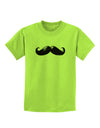 Big Black Mustache Childrens T-Shirt-Childrens T-Shirt-TooLoud-Lime-Green-X-Small-Davson Sales