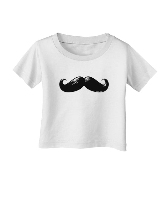 Big Black Mustache Infant T-Shirt-Infant T-Shirt-TooLoud-White-06-Months-Davson Sales