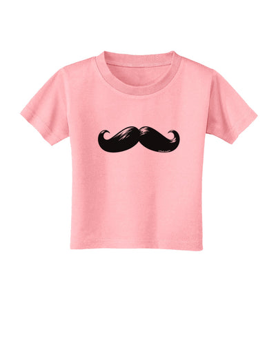 Big Black Mustache Toddler T-Shirt-Toddler T-Shirt-TooLoud-Candy-Pink-2T-Davson Sales