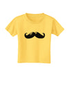 Big Black Mustache Toddler T-Shirt-Toddler T-Shirt-TooLoud-Yellow-2T-Davson Sales