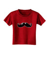 Big Black Mustache Toddler T-Shirt Dark-Toddler T-Shirt-TooLoud-Red-2T-Davson Sales