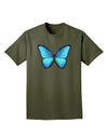 Big Blue Butterfly Adult Dark T-Shirt-Mens T-Shirt-TooLoud-Military-Green-Small-Davson Sales