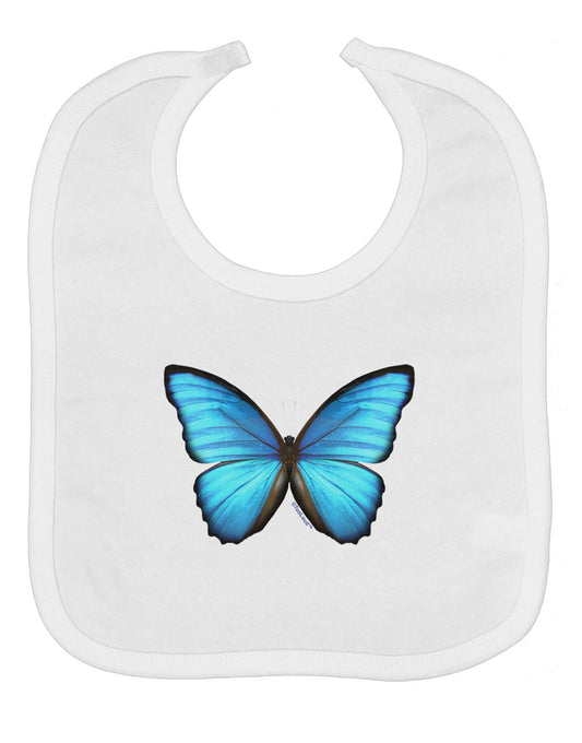 Big Blue Butterfly Baby Bib