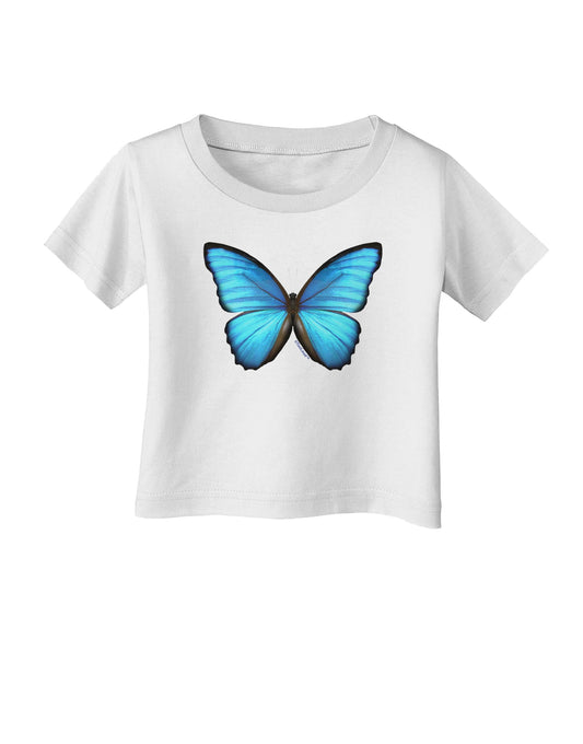 Big Blue Butterfly Infant T-Shirt-Infant T-Shirt-TooLoud-White-06-Months-Davson Sales
