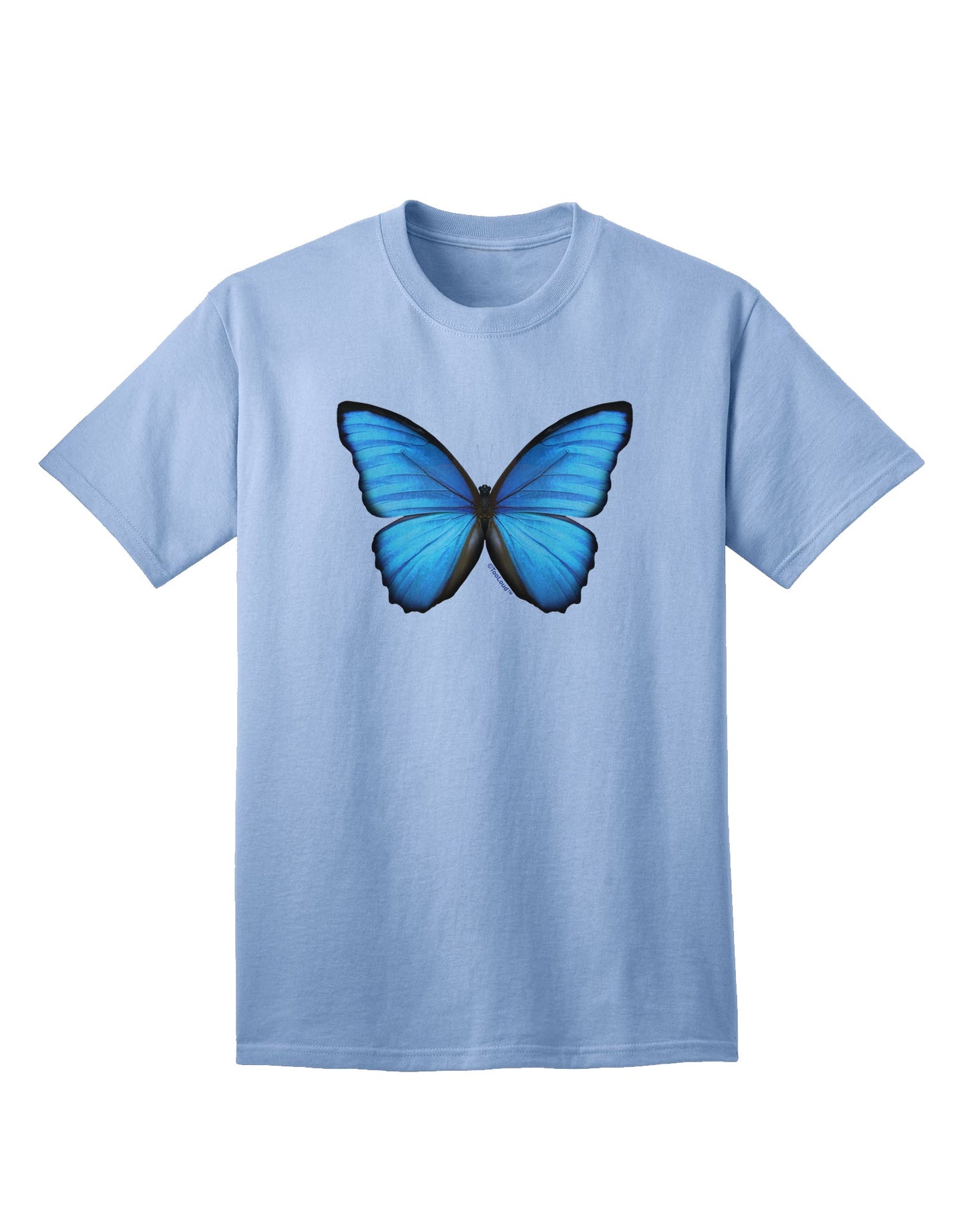 Big Blue Butterfly - Premium Adult T-Shirt Collection-Mens T-shirts-TooLoud-Light-Blue-Small-Davson Sales