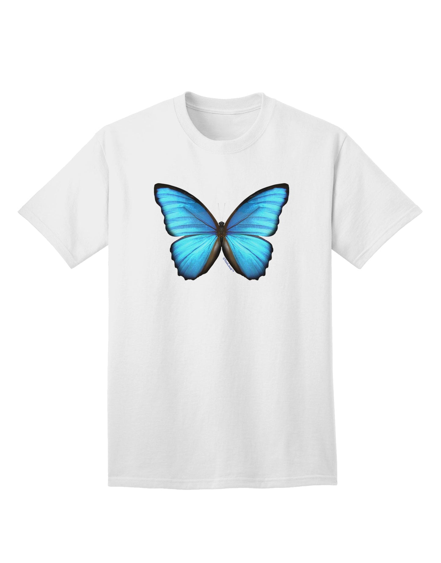 Big Blue Butterfly - Premium Adult T-Shirt Collection-Mens T-shirts-TooLoud-White-Small-Davson Sales