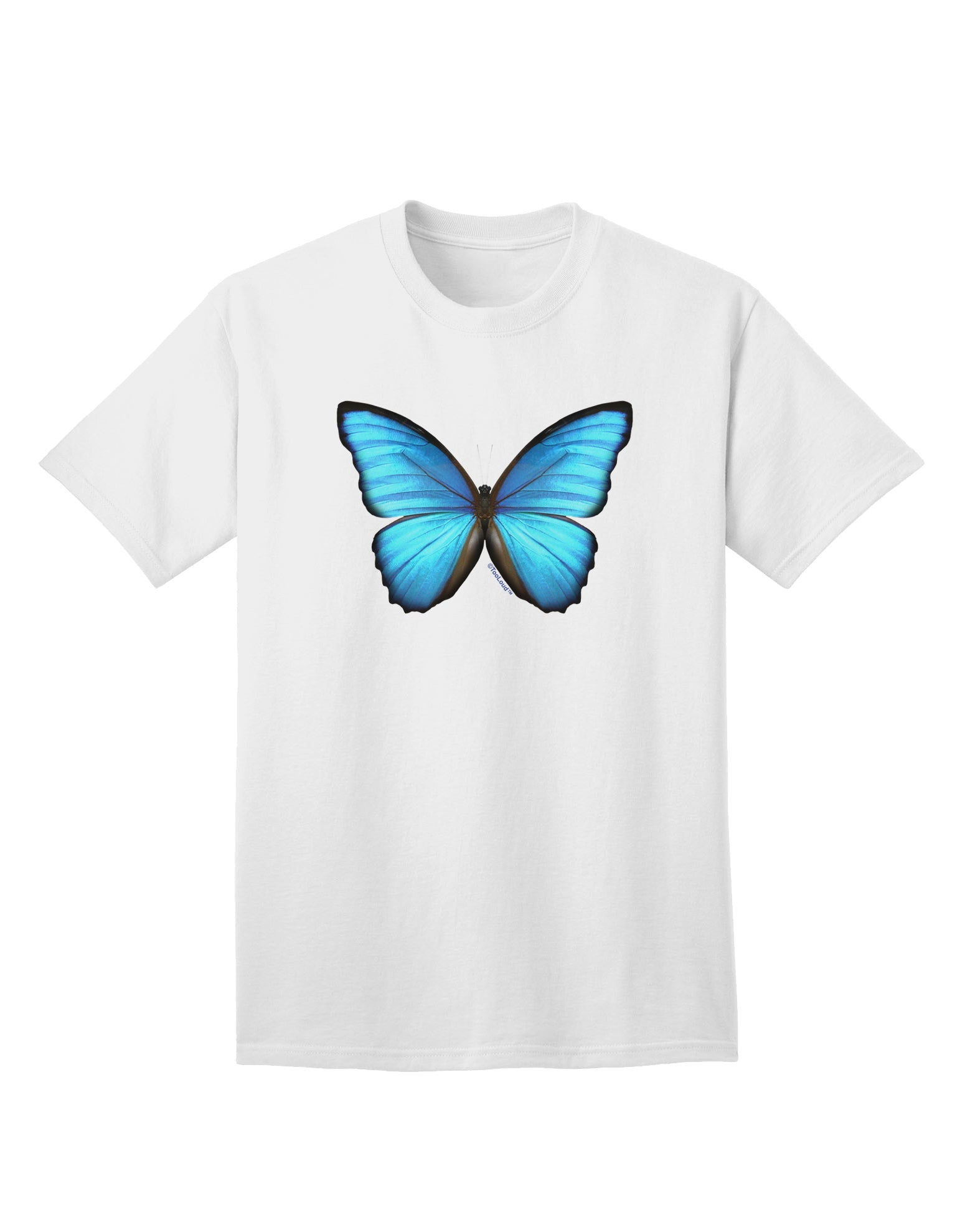 Big Blue Butterfly - Premium Adult T-Shirt Collection-Mens T-shirts-TooLoud-White-Small-Davson Sales