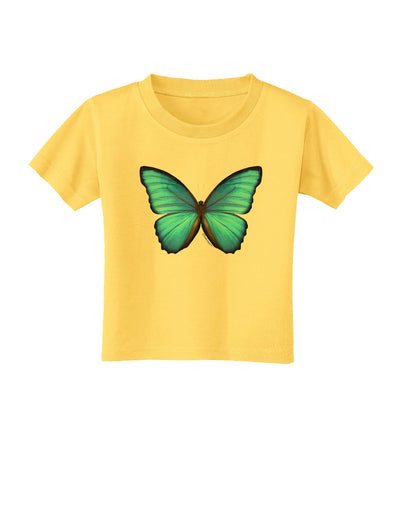 Big Blue Butterfly Toddler T-Shirt-Toddler T-Shirt-TooLoud-Yellow-2T-Davson Sales