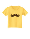 Big Brown Mustache Toddler T-Shirt-Toddler T-Shirt-TooLoud-Yellow-2T-Davson Sales