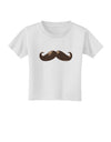 Big Brown Mustache Toddler T-Shirt-Toddler T-Shirt-TooLoud-White-2T-Davson Sales