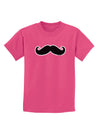 Big Fancy Mustache Childrens Dark T-Shirt-Childrens T-Shirt-TooLoud-Sangria-X-Small-Davson Sales