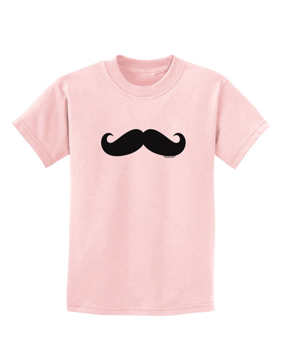 Big Fancy Mustache Childrens T-Shirt-Childrens T-Shirt-TooLoud-PalePink-X-Small-Davson Sales