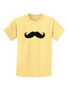 Big Fancy Mustache Childrens T-Shirt-Childrens T-Shirt-TooLoud-Daffodil-Yellow-X-Small-Davson Sales