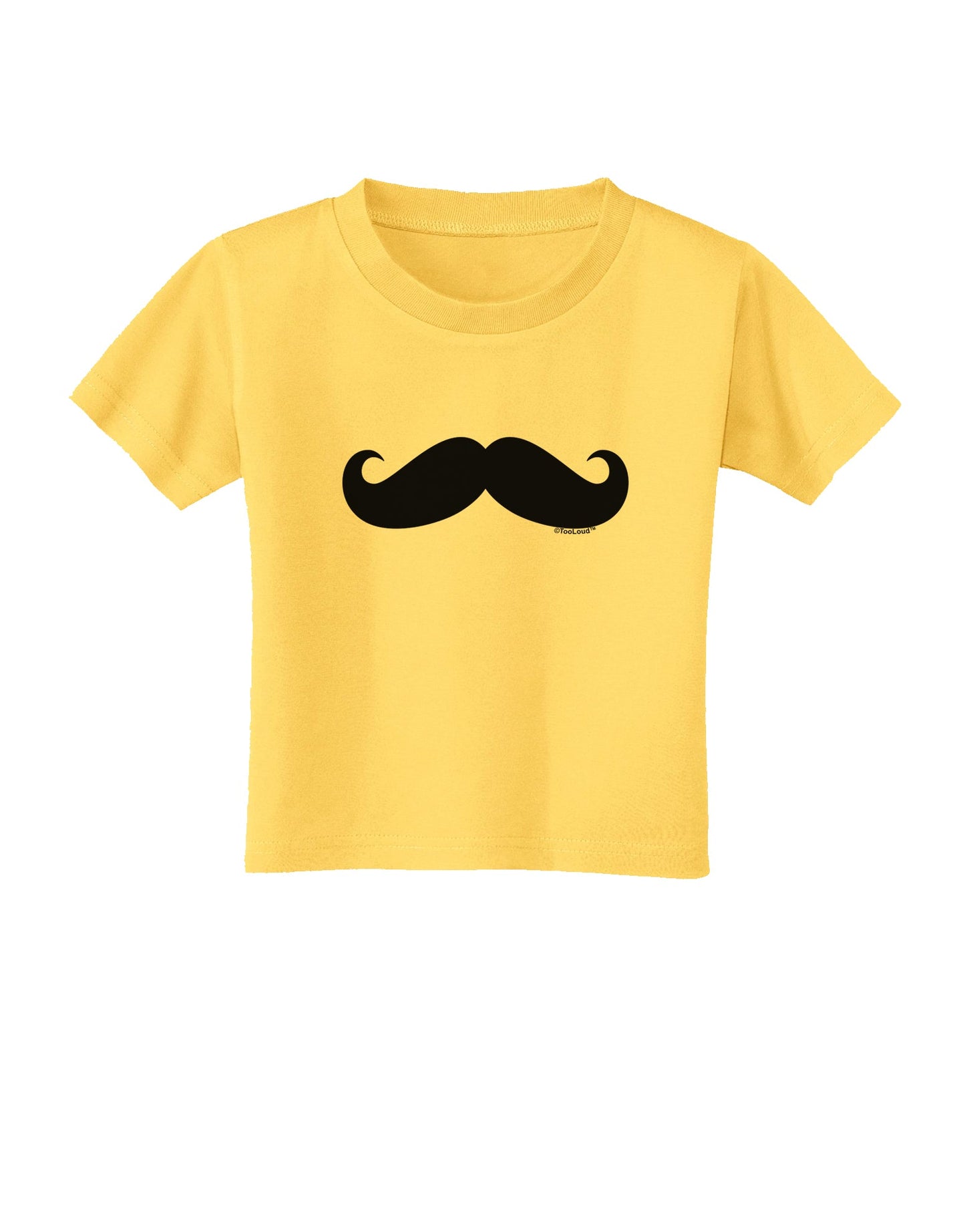 Big Fancy Mustache Toddler T-Shirt-Toddler T-Shirt-TooLoud-Yellow-2T-Davson Sales