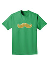 Big Gold Blonde Mustache Adult Dark T-Shirt-Mens T-Shirt-TooLoud-Kelly-Green-Small-Davson Sales