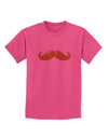 Big Gold Blonde Mustache Childrens T-Shirt-Childrens T-Shirt-TooLoud-Sangria-X-Small-Davson Sales