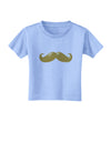 Big Gold Blonde Mustache Toddler T-Shirt-Toddler T-Shirt-TooLoud-Aquatic-Blue-2T-Davson Sales