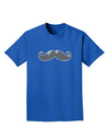 Big Gray Mustache Adult Dark T-Shirt-Mens T-Shirt-TooLoud-Royal-Blue-Small-Davson Sales