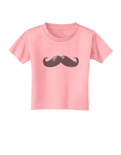 Big Gray Mustache Toddler T-Shirt-Toddler T-Shirt-TooLoud-Candy-Pink-2T-Davson Sales