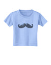 Big Gray Mustache Toddler T-Shirt-Toddler T-Shirt-TooLoud-Aquatic-Blue-2T-Davson Sales