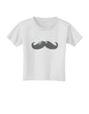 Big Gray Mustache Toddler T-Shirt-Toddler T-Shirt-TooLoud-White-2T-Davson Sales