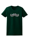 Big Gray Mustache Womens Dark T-Shirt-TooLoud-Forest-Green-Small-Davson Sales