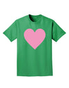 Big Pink Heart Valentine's Day Adult Dark T-Shirt-Mens T-Shirt-TooLoud-Kelly-Green-Small-Davson Sales