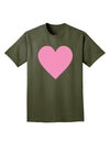 Big Pink Heart Valentine's Day Adult Dark T-Shirt-Mens T-Shirt-TooLoud-Military-Green-Small-Davson Sales