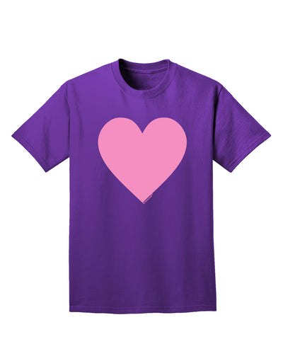 Big Pink Heart Valentine's Day Adult Dark T-Shirt-Mens T-Shirt-TooLoud-Purple-Small-Davson Sales