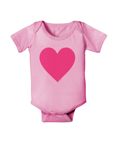 Big Pink Heart Valentine's Day Baby Romper Bodysuit-Baby Romper-TooLoud-Light-Pink-06-Months-Davson Sales