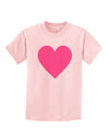 Big Pink Heart Valentine's Day Childrens T-Shirt-Childrens T-Shirt-TooLoud-PalePink-X-Small-Davson Sales