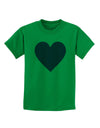 Big Pink Heart Valentine's Day Childrens T-Shirt-Childrens T-Shirt-TooLoud-Kelly-Green-X-Small-Davson Sales